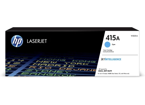 HP 415A Original Laserjet Toner Cartridge, Cyan